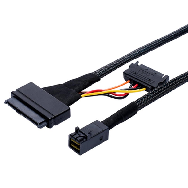 DiliVing 𝐃𝐢𝐋𝐢𝐧𝐤𝐞𝐫 𝐌𝐢𝐧𝐢𝐒𝐀𝐒-𝐇𝐃 to 𝐔.𝟐 𝐍𝐕𝐌𝐞 SSD,𝐒𝐅𝐅-𝟖𝟔𝟒𝟑 𝐭𝐨 𝐒𝐅𝐅-𝟖𝟔𝟑𝟗 Cable,75CM - Image 1